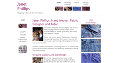 Desktop Screenshot of janetphillips-weaving.co.uk