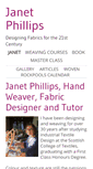 Mobile Screenshot of janetphillips-weaving.co.uk